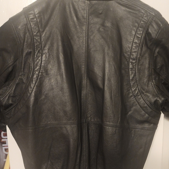 Mens Phase Two Leather Jacket - Picture 5 of 6